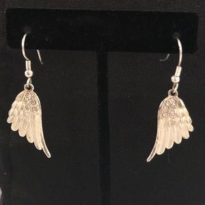 Silver Wings of Hope Earrings